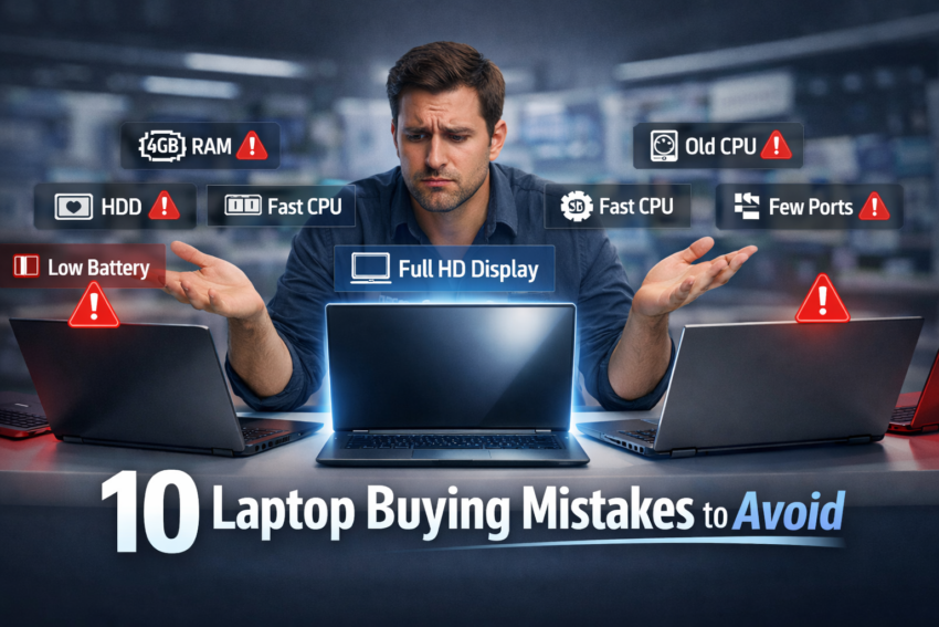 common mistakes while buying laptops