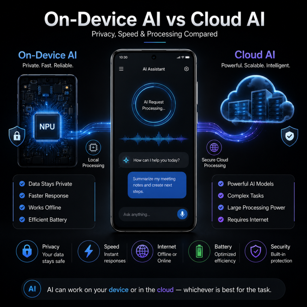 On Device AI vs Cloud AI
