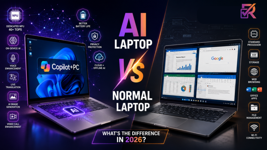 AI laptop vs normal laptop comparison 2026