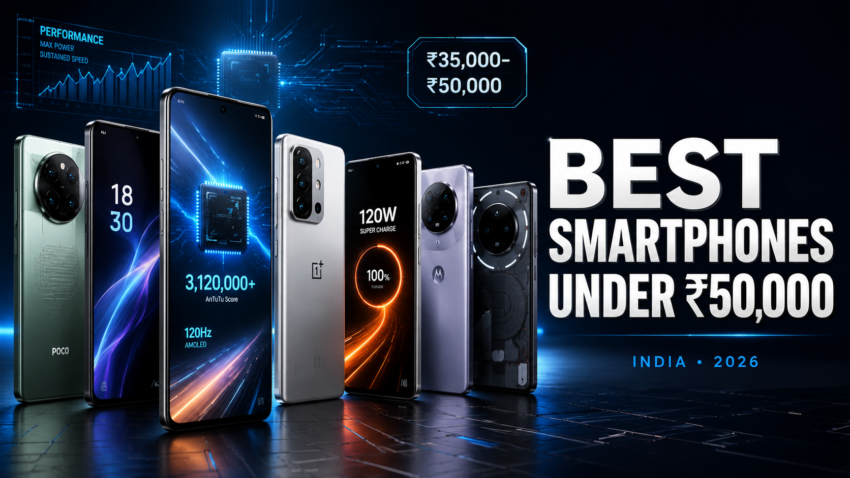 best smartphones under 50000 in India