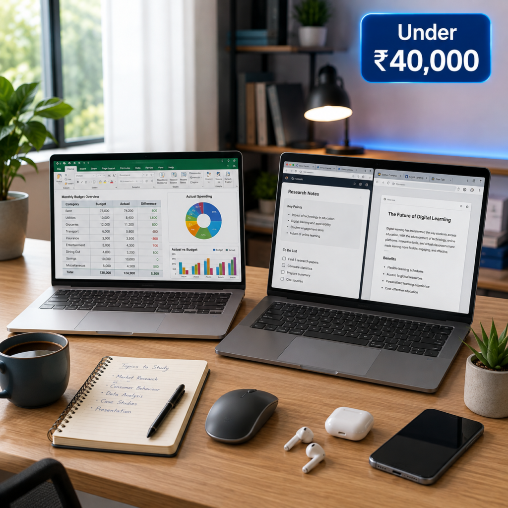 best budget laptops under 40000 in India