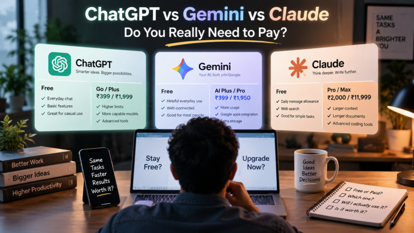 ChatGPT Vs. Gemini Vs. Claude